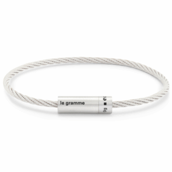 LE GRAMME - BRACELET CABLE 9g ARGENT 925 LISSE BROSSÉ