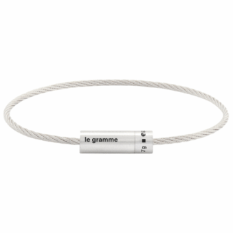 LE GRAMME - BRACELET CABLE 7g ARGENT 925 LISSE BROSSÉ