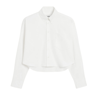 AMI - CHEMISE AMI DE COEUR EMBOSSE OVERSIZE CROPPED