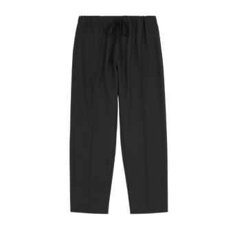 MM6 - PANTALON EN LAINE À CORDON FAÇON TAILLEUR