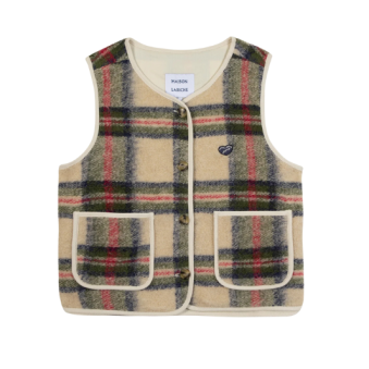MAISON LABICHE - VESTE VALHUBERT LAINAGE À CARREAUX