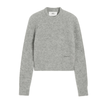 AMI - PULL COL ROND EN ALPAGA