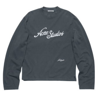ACNE STUDIOS - T-SHIRT MANCHES LONGUES EN COTON PIQUE