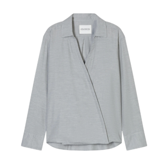 CLOSED - BLOUSE ASYMÉTRIQUE EN COTON MÉLANGÉ