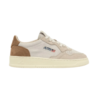 AUTRY - BASKETS MEDALIST LOW TRICOLOR EN DAIM