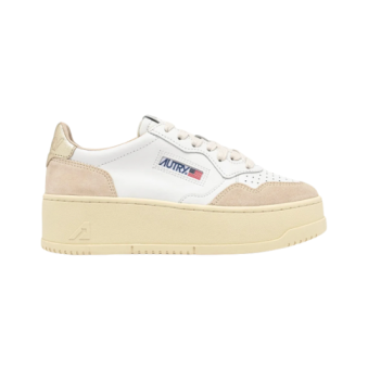 AUTRY - BASKETS MEDALIST PLATFORM EN DAIM ET CUIR