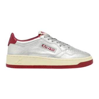 AUTRY - BASKETS MEDALIST LOW EN CUIR METALLIQUE