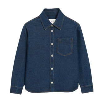 AMI - SURCHEMISE AMI DE COEUR EMBOSSE EN DENIM