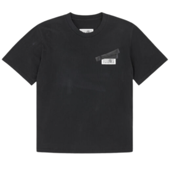 MM6 - T-SHIRT À MOTIG BANDE ADHÉSIVE