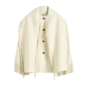 TOTEME - VESTE ÉCHARPE À FRANGES