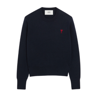 AMI - PULL COL ROND AMI DE COEUR