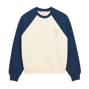 AMI - SWEATSHIRT BOXY AMI DE COEUR CROCHET