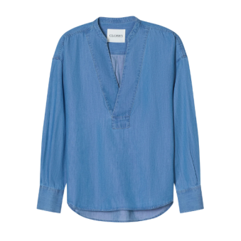 CLOSED - CHEMISE COL V EN DENIM