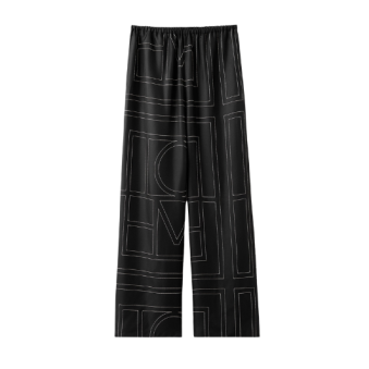 TOTEME - PANTALON MONOGRAM SOIE