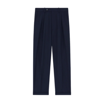 DRÔLE DE MONSIEUR - LE PANTALON À PLIS CROPPED LAINE