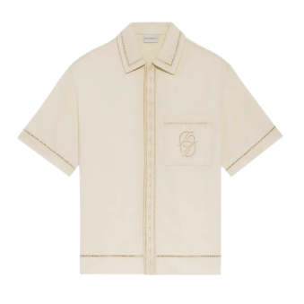 DRÔLE DE MONSIEUR - CHEMISE BRODERIE D MIROIR COTON