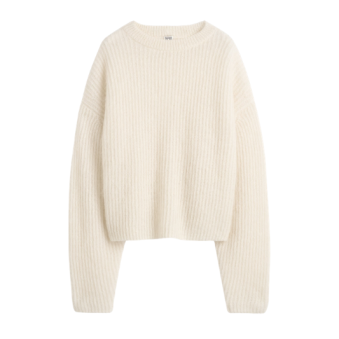 TOTEME - MOHAIR BLEND RIB KNIT