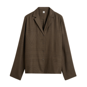 TOTEME - CHEMISE MONOGRAM FLANNEL