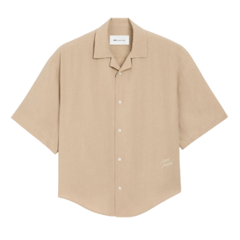 AMI - CHEMISE BOXY MANCHES COURTES AMI PARIS BRODÉ