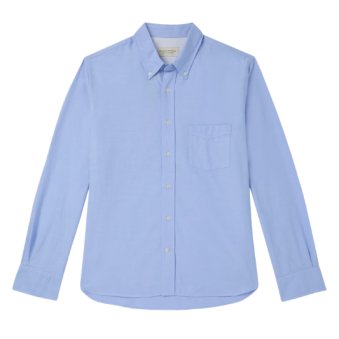 OFFICINE GÉNÉRALE - CHEMISE EN OXFORD À COL BOUTONNÉ