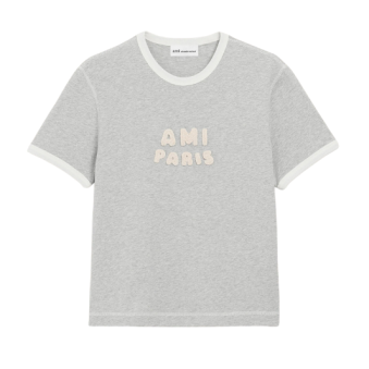AMI - T-SHIRT EMPIÈCEMENT AMI PARIS EN CROCHET