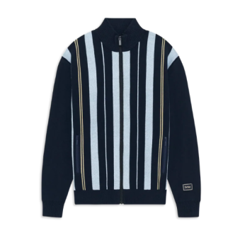 DRÔLE DE MONSIEUR - VESTE EN MAILLE RAYÉE ZIPPÉE