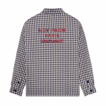 DRÔLE DE MONSIEUR - SURCHEMISE SLOGAN À CARREAUX
