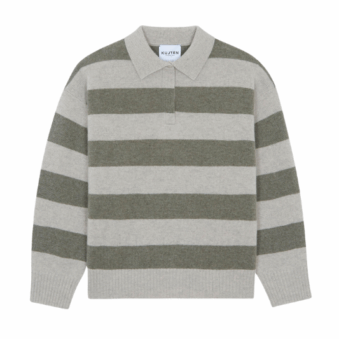 KUJTEN - PULL COL POLO ROYDE RAYÉ