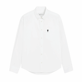 AMI - CHEMISE BOXY AMI DE COEUR NOIR