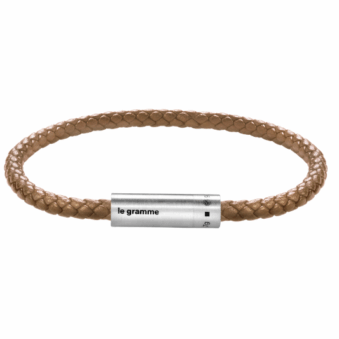 LE GRAMME - BRACELET CÂBLE CUIR 7 GRAMMES