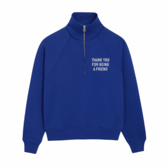 AMI - SWEATSHIRT ZIPPÉ  "THANK YOU FOR BEING A FRIEND"