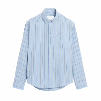 AMI - CHEMISE BOXY AMI DE COEUR EMBOSSÉ