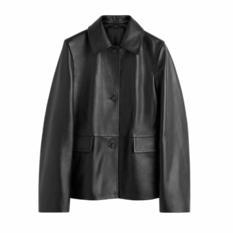 TOTEME - VESTE EN CUIR GRAINÉ