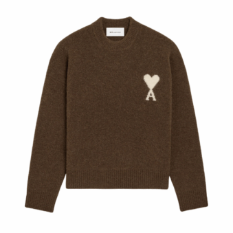 AMI - PULL AMI  DE COEUR BLANC EN ALPAGA