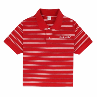 SPORTY AND RICH - POLO RAYÉE LOGO SIGNATURE
