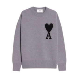 AMI - PULL AMI DE COEUR NOIR