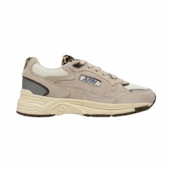 AUTRY - BASKETS HYPERWAY EN DAIM ET MESH LEOPARD