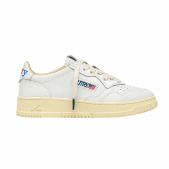 AUTRY - BASKETS MEDALIST EN CUIR LOGO COLOR